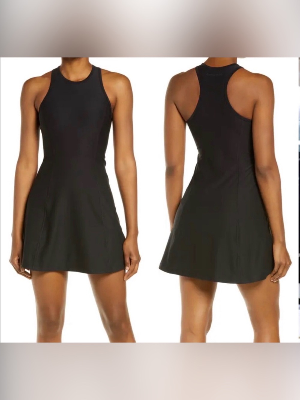 Outdoor Voices Black Racerback Exercise Dress